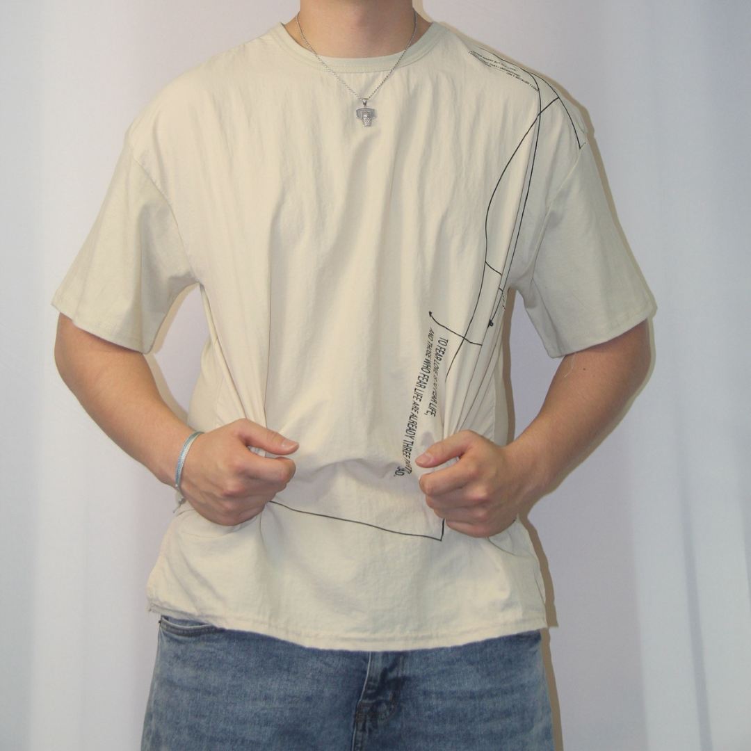 Line Embroidery Tee