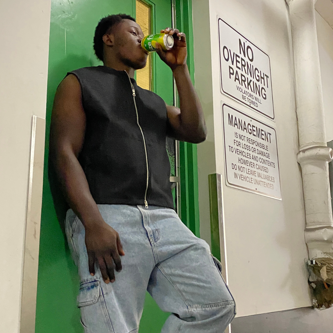 Washed work Denim Vest